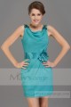Turquoise Green Short Homecoming Party Dress - Ref C696 - 02