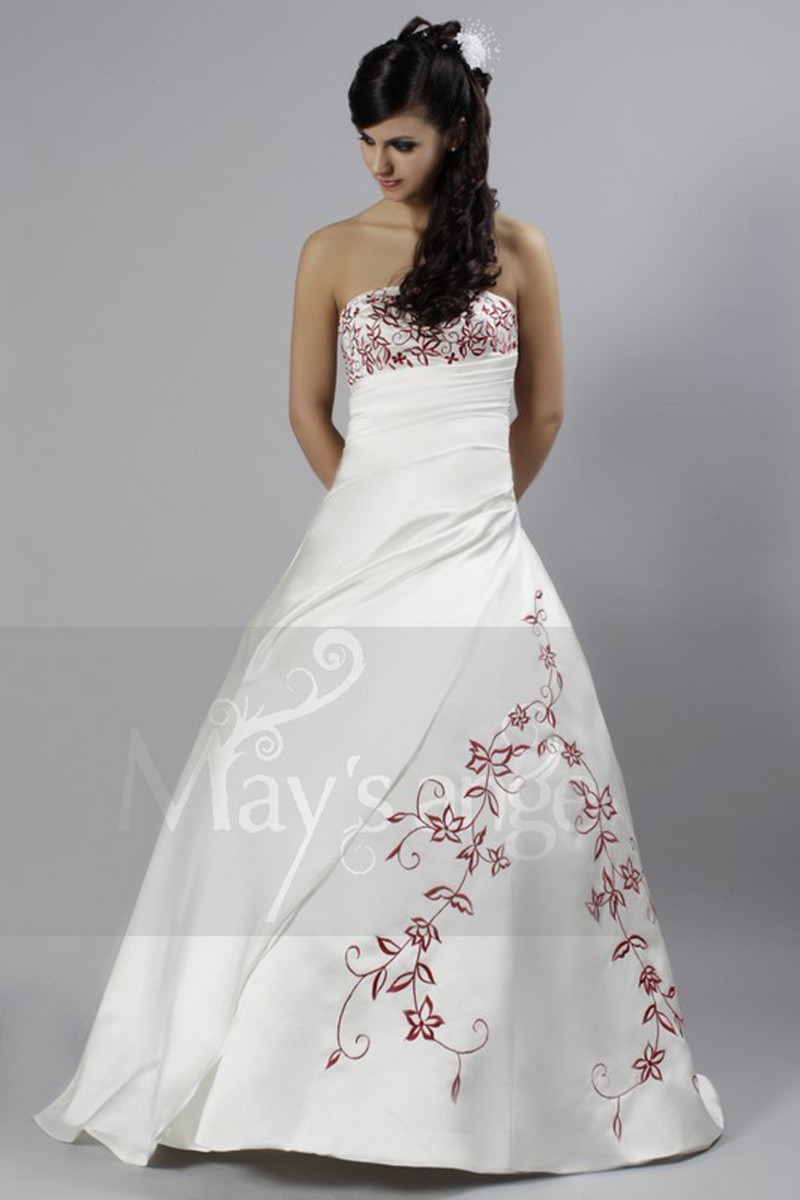 White & Red White Red One Shoulder Gown by Alka Bharti for rent online |  FLYROBE