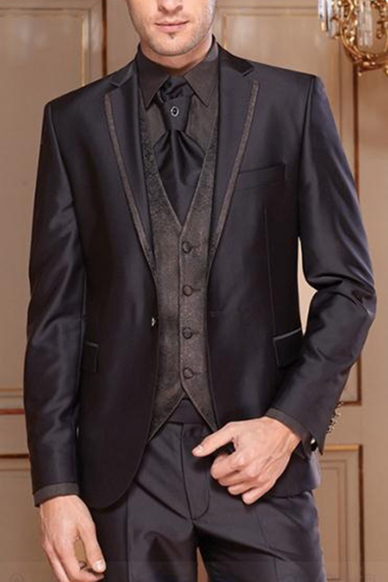 Costume MEN037 gris foncé - Ref MEN037 - 01 Costume MEN037 gris foncé - Ref MEN037 - 01