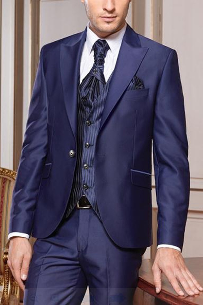 Costume MEN040 Bleu Marine - Ref MEN040 - 01 Costume MEN040 Bleu Marine - Ref MEN040 - 01