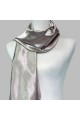 Satin silver scarf for evening dress - Ref ETOLE05 - 02