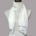 Cheap white chiffon wedding shawl wrap - Ref ETOLE07 - 02