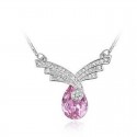 Statement jewellery purple pink stone - Ref F023 - 02