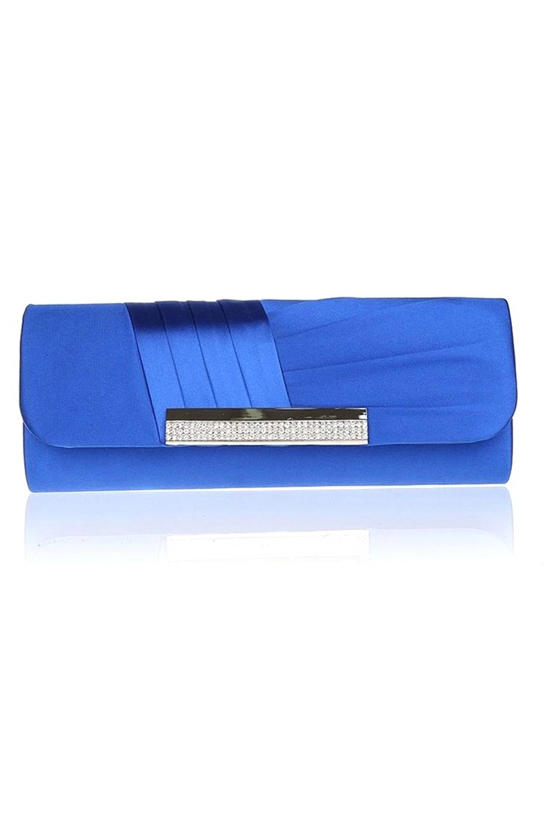 Pochette de soirée couleur bleu - Ref SAC287 - 01 Pochette de soirée couleur bleu - Ref SAC287 - 01