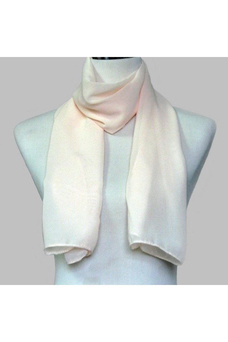 Cheap chiffon pink large evening scarf - Ref ETOLE09 - 01