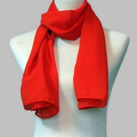 Etole rouge femme large en mousseline