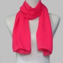 Cheap pink chiffon pure cashmere scarf - Ref ETOLE17 - 02