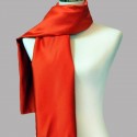 Beautiful fire red evening dress scarf - Ref ETOLE19 - 02