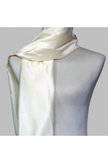 Satin champagne scarf for evening gown - ETOLE22 #1