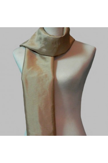 Taffeta champagne evening scarf ladies - ETOLE28 #1