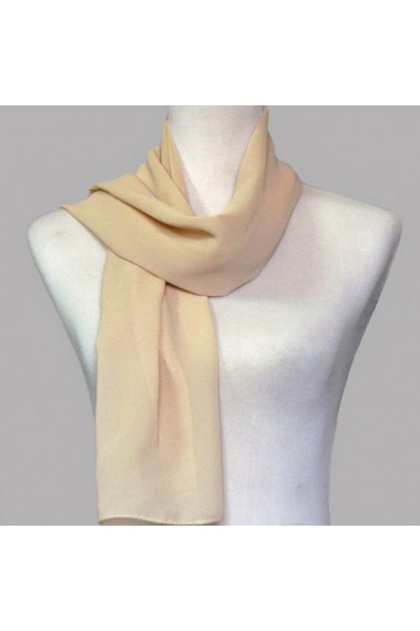 Kaki pale chiffon evening dress scarf - ETOLE33 #1