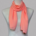 Watermelon red evening chiffon scarf - Ref ETOLE34 - 02