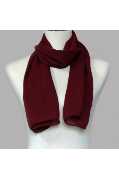 Pretty evening burgundy scarf womens - ETOLE35 #1