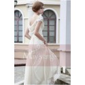 London Long Formal Dress With Sleeves in Pale Yellow - Ref L098 - 02
