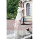 London Long Formal Dress With Sleeves in Pale Yellow - Ref L098 - 03