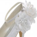 Elegant Flower White Lace Wedding Shoes - Ref CH044 - 03