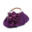 Sac de soirée femme fleur violet - Ref SAC293 - 03