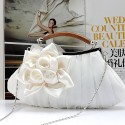 Sac à main mariage fleur couleur blanc - Ref SAC294 - 02