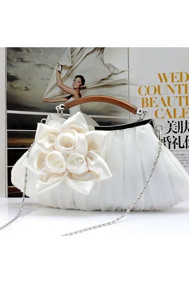 Sac à main mariage fleur couleur blanc - SAC294 #1