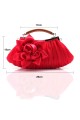 Fire red women's designer clutch bag - Ref SAC295 - 02