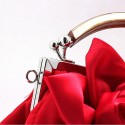 Fire red women's designer clutch bag - Ref SAC295 - 05