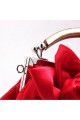 Pochette mariage rouge feu fleur - Ref SAC295 - 05