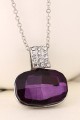 Affordable amethyst crystal necklace - Ref F073 - 03