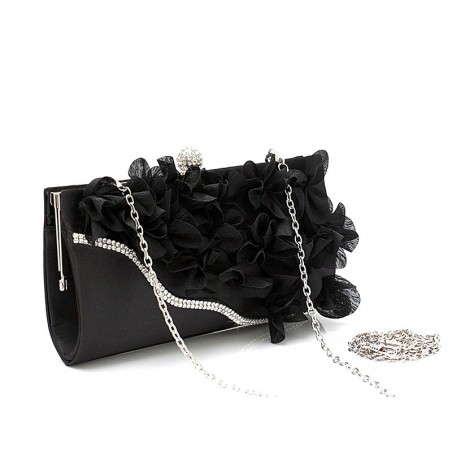 Sac à main fleur couleur noire