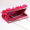 Pochette cérémonie fleur fuchsia - Ref SAC306 - 03