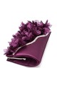 Best fashion flower dark purple clutch - Ref SAC311 - 03