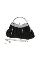Black evening bag with shoulder strap - Ref SAC313 - 02