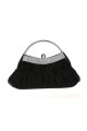 Black evening bag with shoulder strap - Ref SAC313 - 03