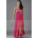 Robe bustier rose fuschia longue de soirée sexy - Ref L102 - 02