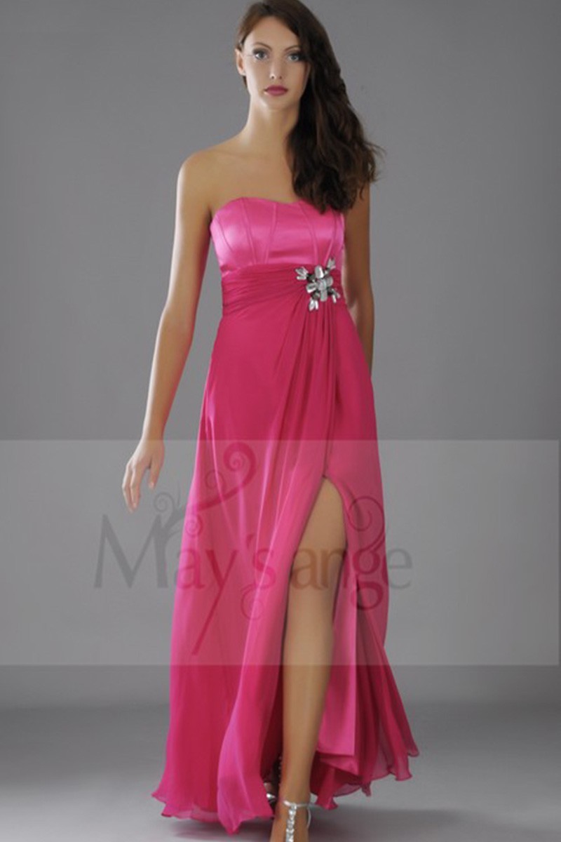 Prom and evening dresses Luxury fuchsia - Ref L102 - 01