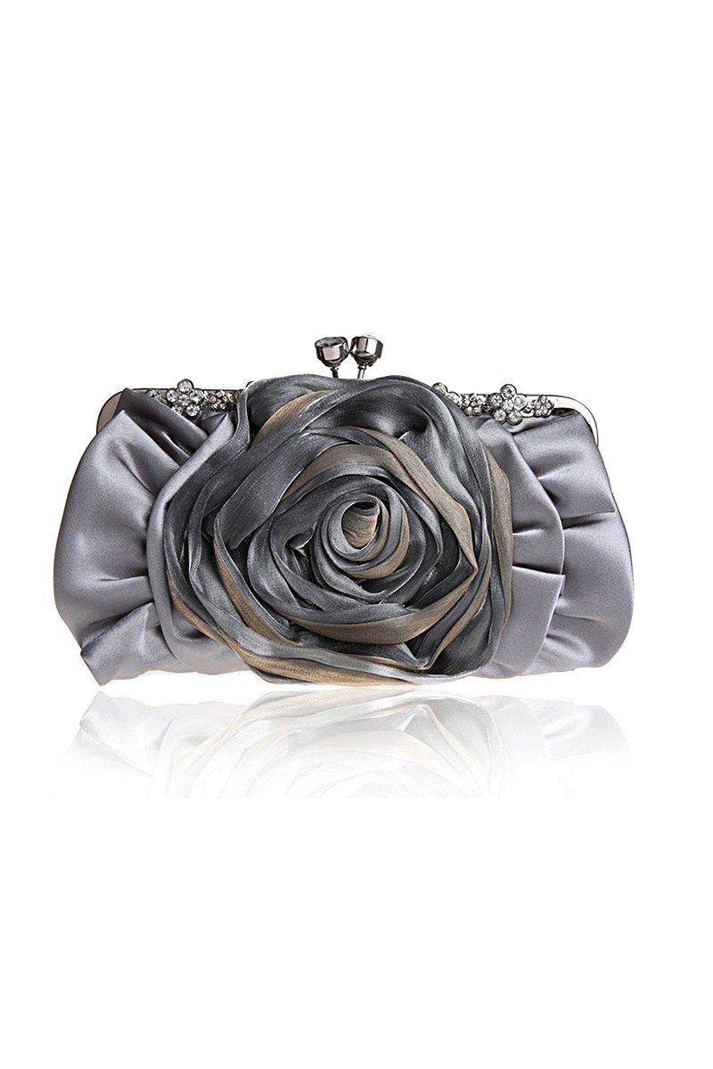 Sac à main cérémonie mariage couleur gris - Ref SAC338 - 01 Sac à main cérémonie mariage couleur gris - Ref SAC338 - 01