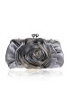 Crystal silver grey clutch evening bag - Ref SAC338 - 02