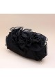 Pretty Flower small black evening bag - Ref SAC360 - 03