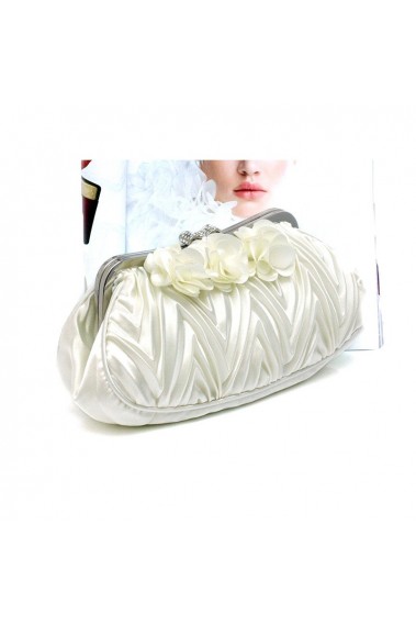 Affordable flower off white clutch bag - SAC381 #1