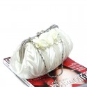 Affordable flower off white clutch bag - Ref SAC381 - 04