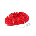 Beautiful fire red evening clutch bag - Ref SAC382 - 03