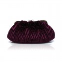 Beautiul flower purple evening clutch - Ref SAC389 - 02