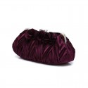 Beautiul flower purple evening clutch - Ref SAC389 - 03