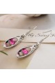 Anniversary gift pink stone earrings - Ref B043 - 02