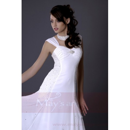 Chic White Long Formal Dress For your Wedding Ceremony