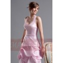 Pink Short Homecoming Dress in Taffeta - Ref C099 - 02