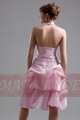 robe de cocktail rose douceur en taffetas - Ref C099 - 03