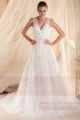 robe de mariée dentelle chic blanc ou blanc casse - Ref M347 - 04