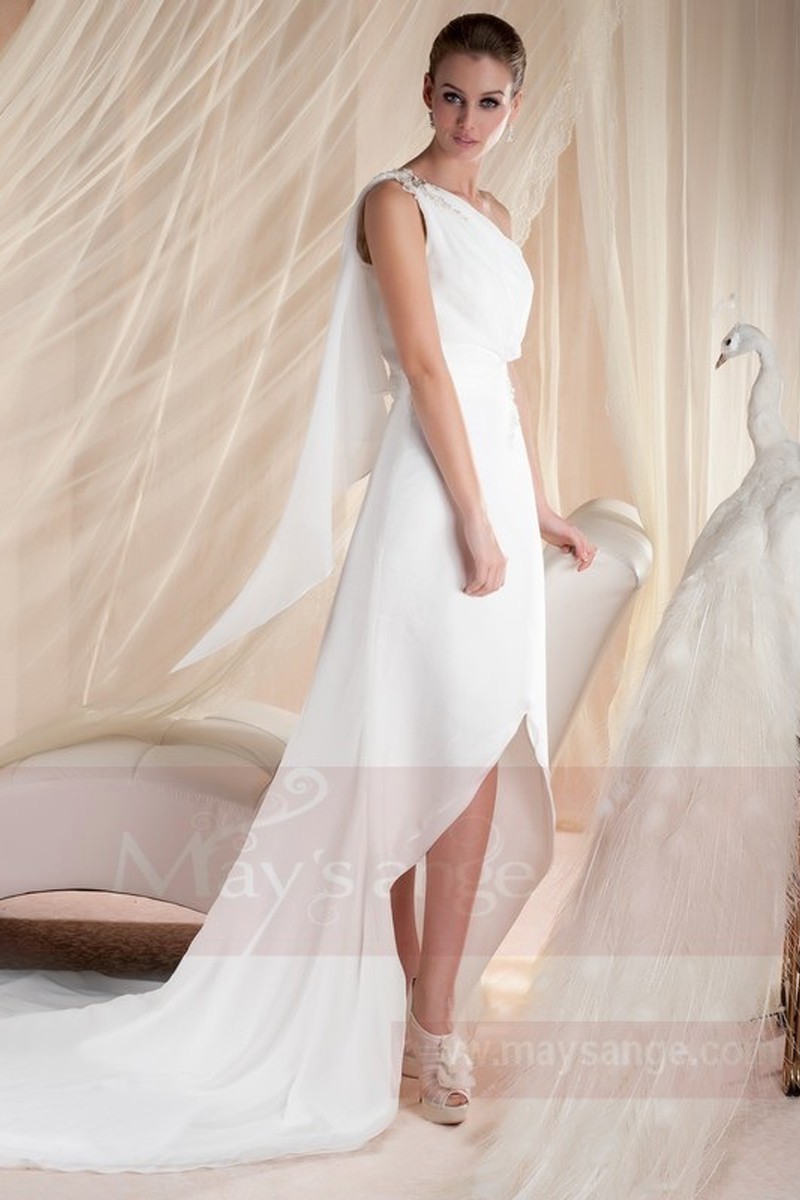 White bridal gown M348 - Ref M348 - 01