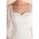 robe pour mariage dentelle avec manche ouverte - Ref M349 - 03