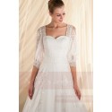 robe pour mariage dentelle avec manche ouverte - Ref M349 - 06